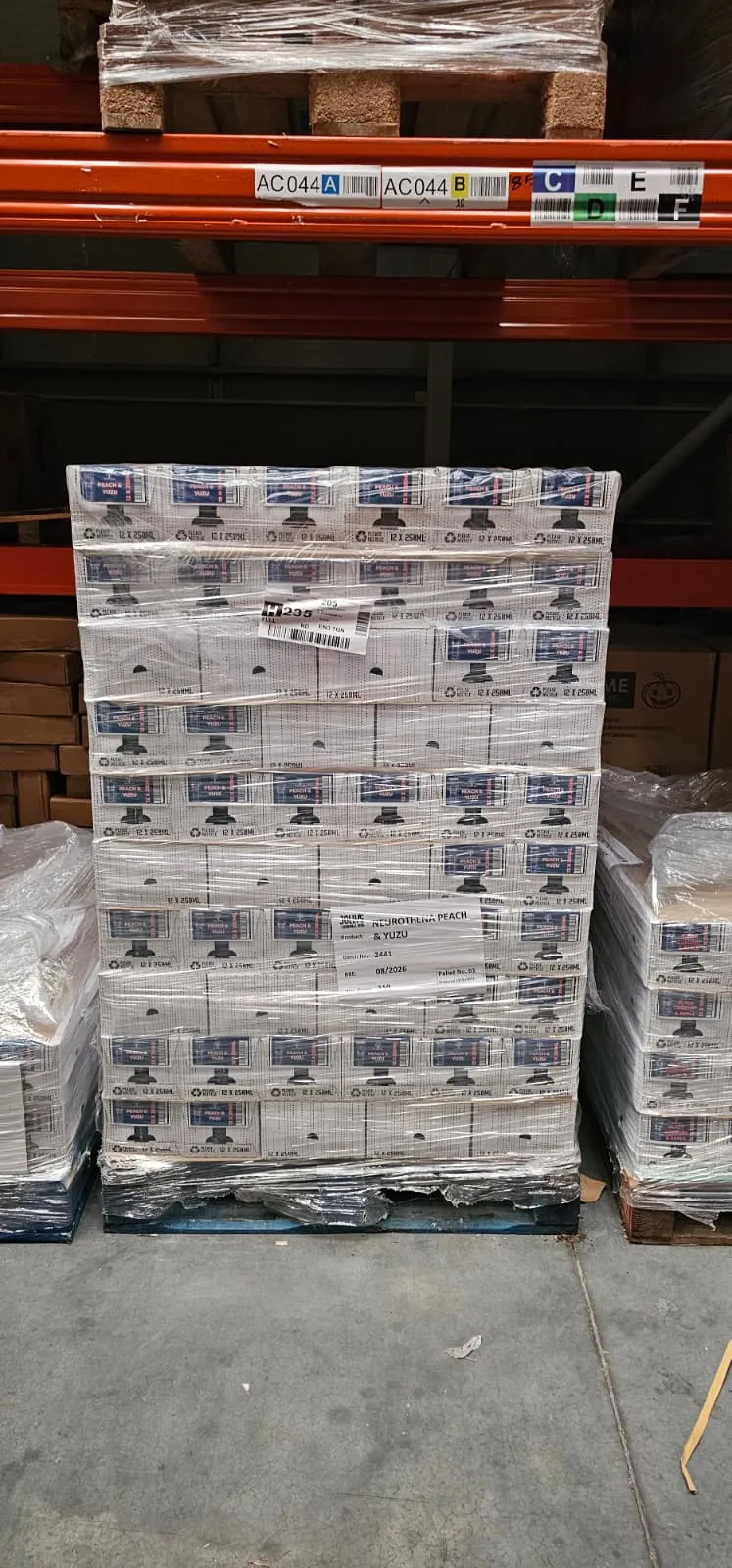 Soft Drinks — single pallet — closed lot